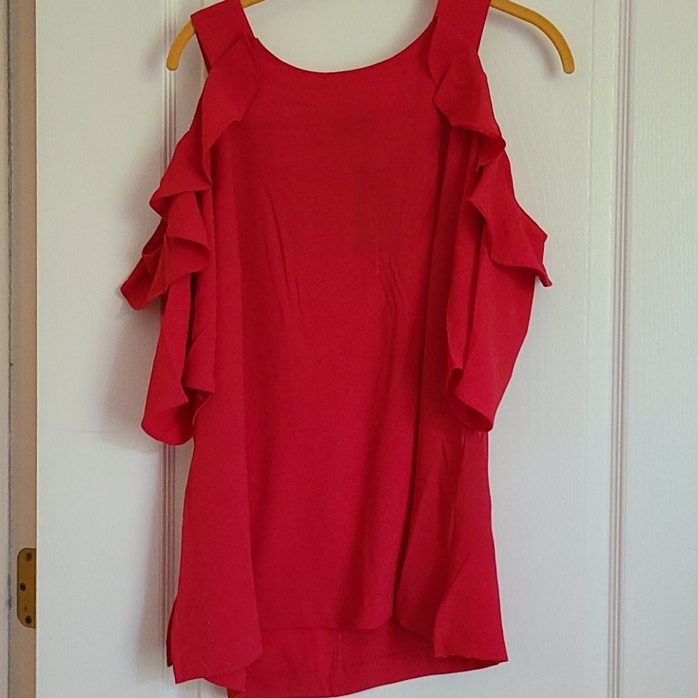 Nwt raspberry cold shoulder xxs/12 w